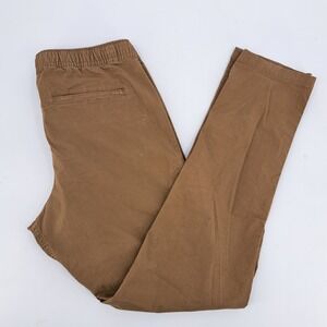 BYLT Men's Large Brown Cargo Jogger Pants Elastic Waist Drawstring Ripstop